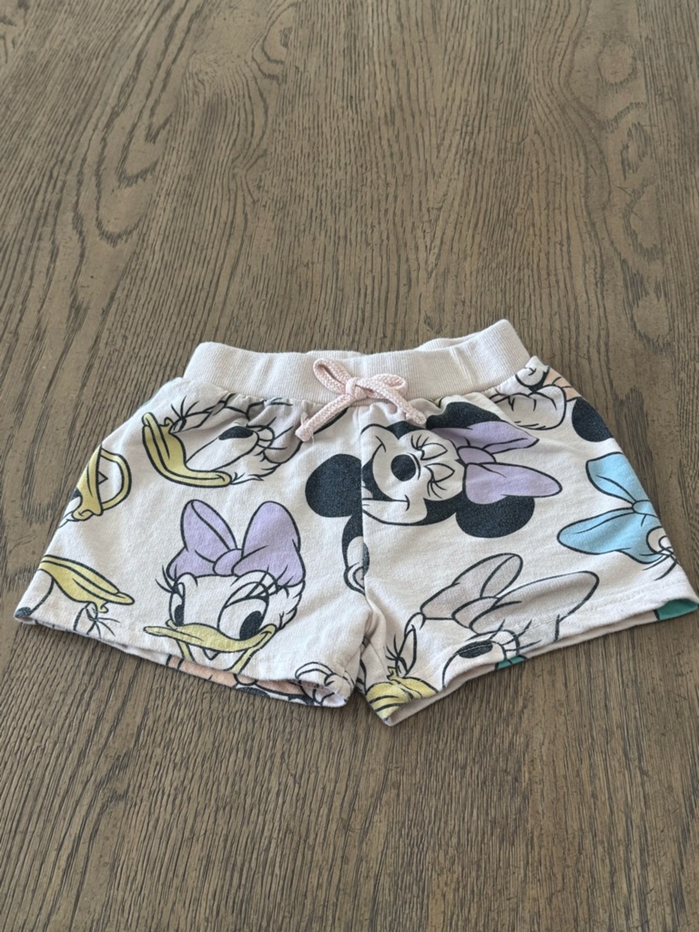 Disney Junior Minnie Mouse Toddler Shorts 3T Pink Cream All Over Print
